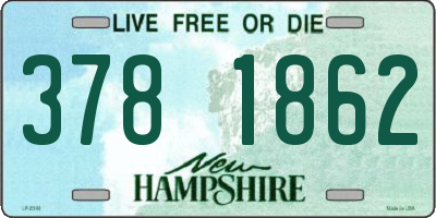 NH license plate 3781862