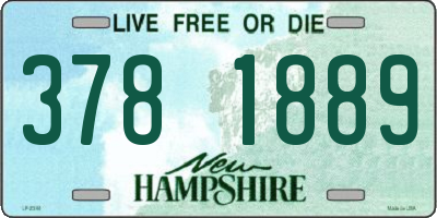 NH license plate 3781889