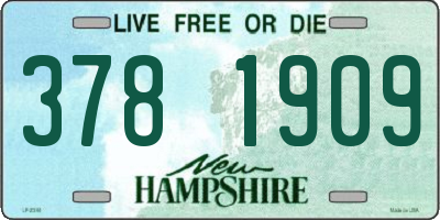 NH license plate 3781909