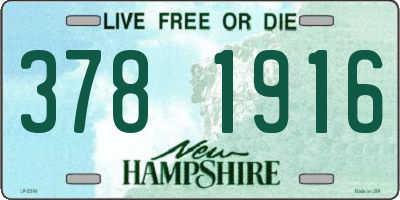 NH license plate 3781916