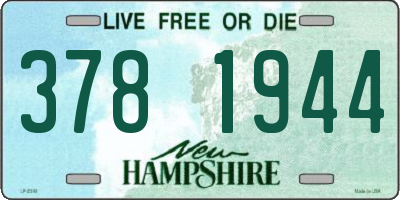 NH license plate 3781944