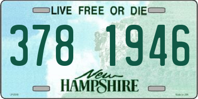 NH license plate 3781946
