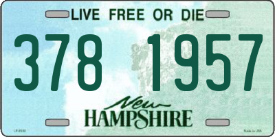 NH license plate 3781957