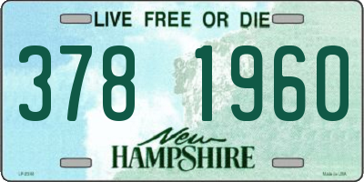 NH license plate 3781960