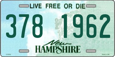 NH license plate 3781962