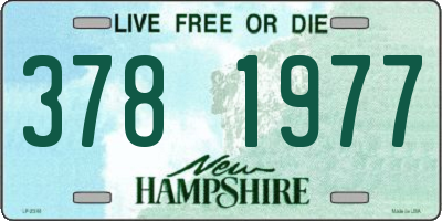 NH license plate 3781977