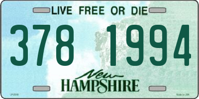 NH license plate 3781994