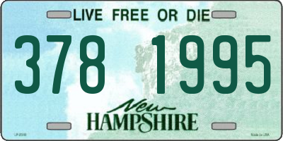 NH license plate 3781995