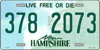 NH license plate 3782073