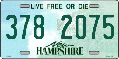 NH license plate 3782075