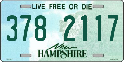 NH license plate 3782117