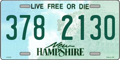 NH license plate 3782130