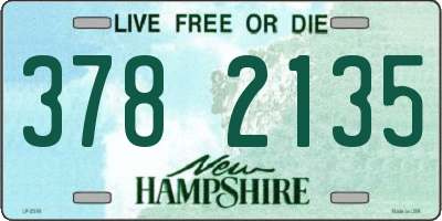 NH license plate 3782135
