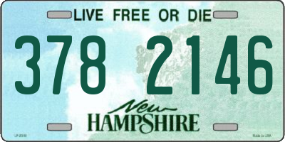 NH license plate 3782146