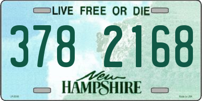 NH license plate 3782168