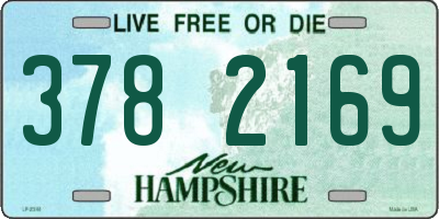 NH license plate 3782169