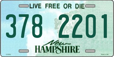 NH license plate 3782201