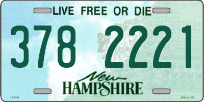 NH license plate 3782221