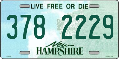 NH license plate 3782229