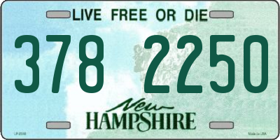 NH license plate 3782250