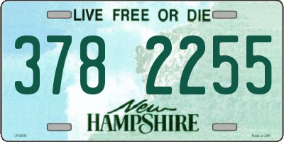 NH license plate 3782255