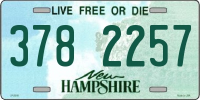 NH license plate 3782257