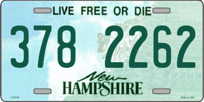 NH license plate 3782262