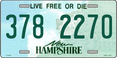 NH license plate 3782270