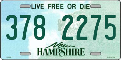 NH license plate 3782275
