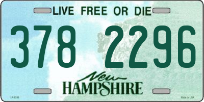 NH license plate 3782296
