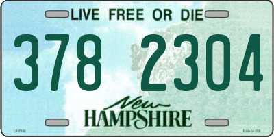 NH license plate 3782304