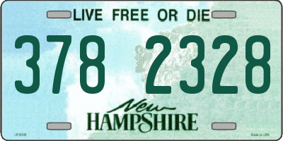 NH license plate 3782328