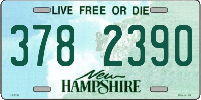 NH license plate 3782390
