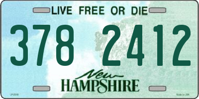 NH license plate 3782412