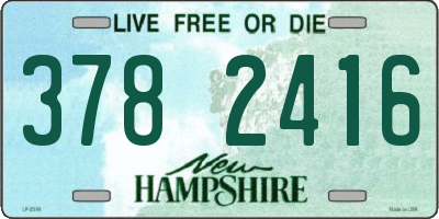 NH license plate 3782416