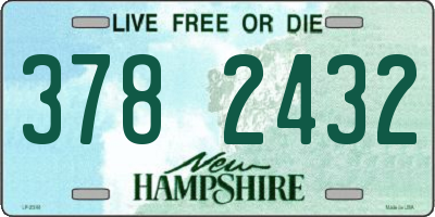 NH license plate 3782432