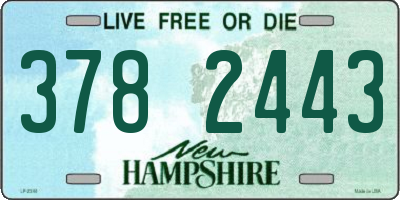 NH license plate 3782443