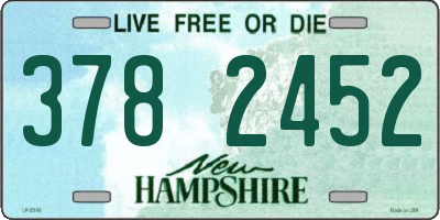 NH license plate 3782452