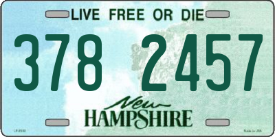 NH license plate 3782457