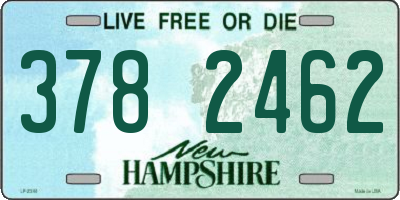 NH license plate 3782462