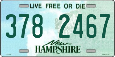 NH license plate 3782467