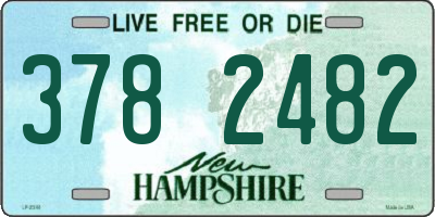 NH license plate 3782482