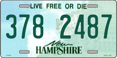 NH license plate 3782487