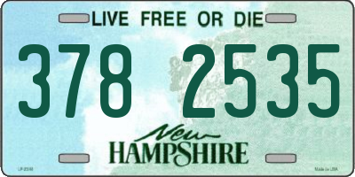 NH license plate 3782535