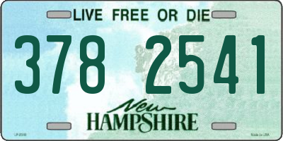 NH license plate 3782541