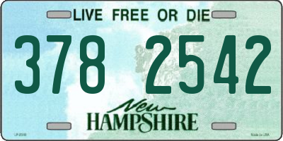 NH license plate 3782542