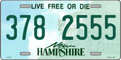 NH license plate 3782555