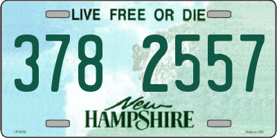 NH license plate 3782557
