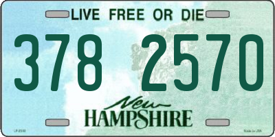 NH license plate 3782570