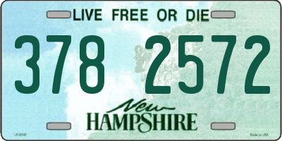 NH license plate 3782572